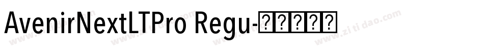 AvenirNextLTPro Regu字体转换